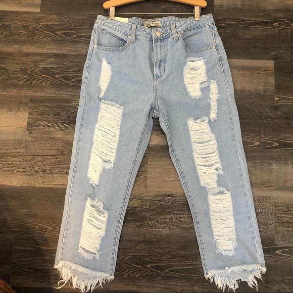 NEW - American Bazi - Distressed Ripped Jeans - Style # RJH-9004 - Large - Picture 2 of 10